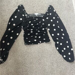 Polka dot top